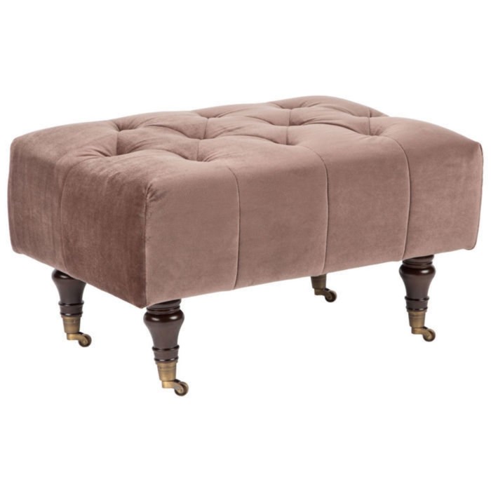 Банкетка на колёсиках "АУ-06 SUPERNOVA", цвет велюр шоколадный