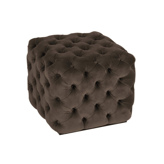 Пуф-сундук Chester VS-06 SUPERNOVA, кубик, цвет велюр шоколадный