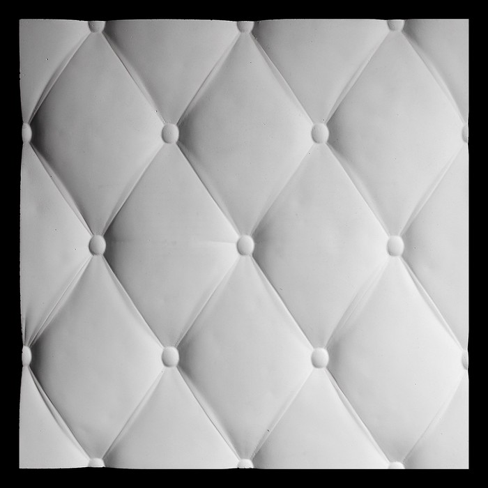 Гипсовая 3D панель "Кожа" 50х50х3см