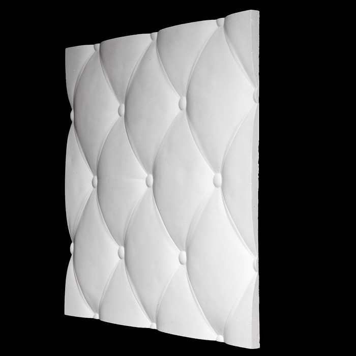 Гипсовая 3D панель "Кожа" 50х50х3см