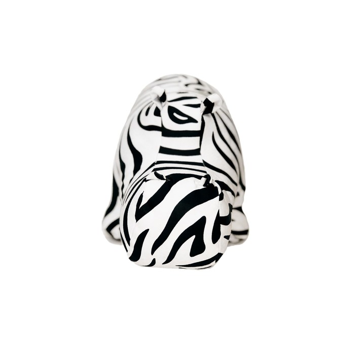 Мягкая игрушка-пуфик "Бегемот ZEBRA", цвет зебра