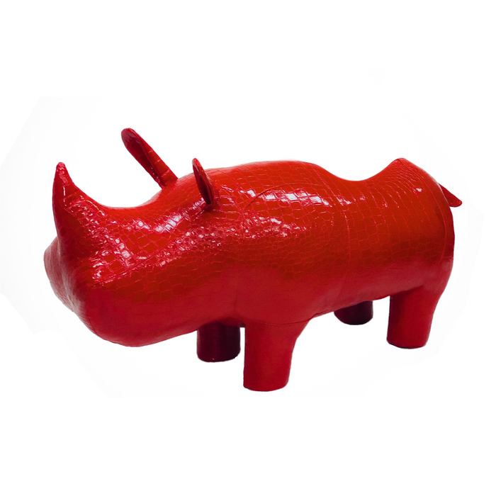 Пуф "Носорог CAIMAN", цвет красный