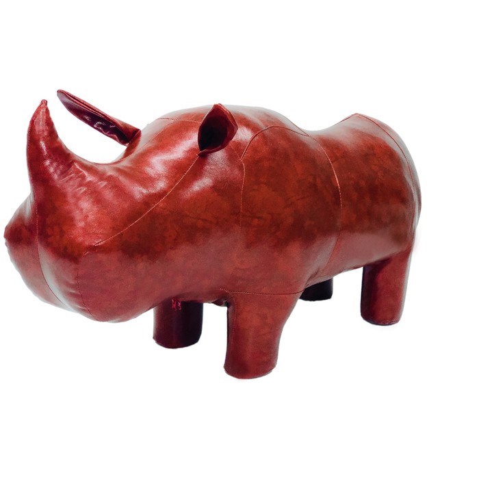 Пуф "Носорог BOROKO", цвет вишня