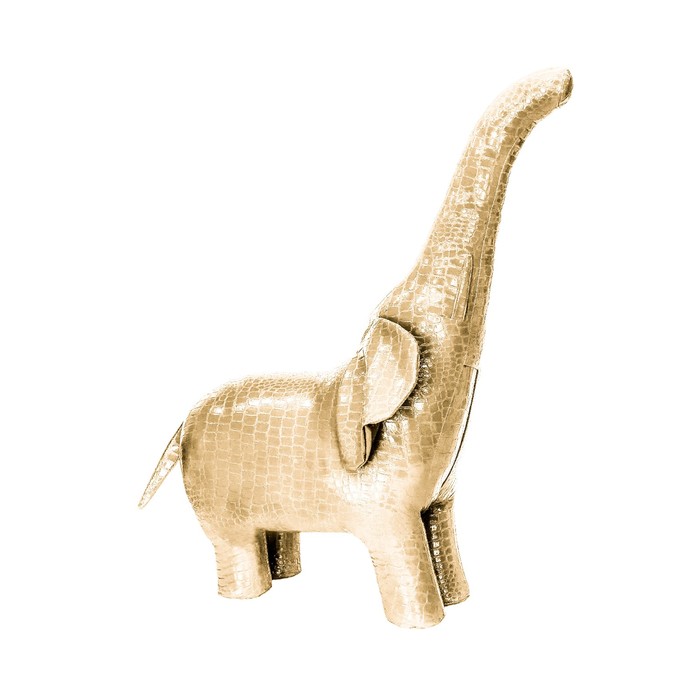 Пуф "Слон PLATY", цвет золотистый