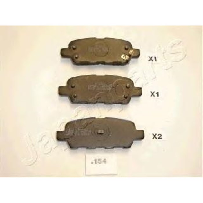 Колодки тормозные  JAPANPARTS PP154AF