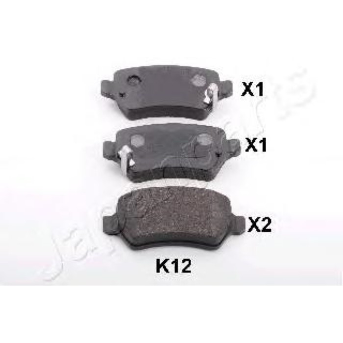 Колодки тормозные  JAPANPARTS PPK12AF