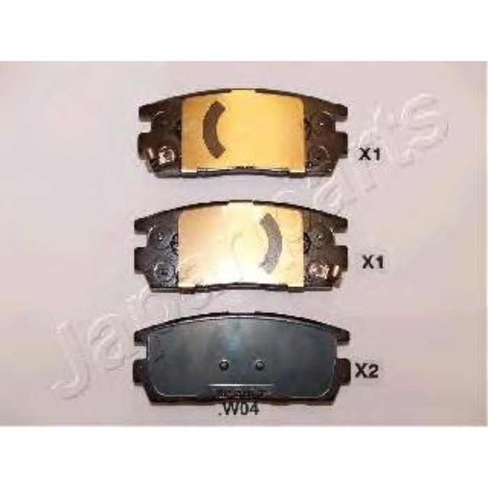 Колодки тормозные  JAPANPARTS PPW04AF