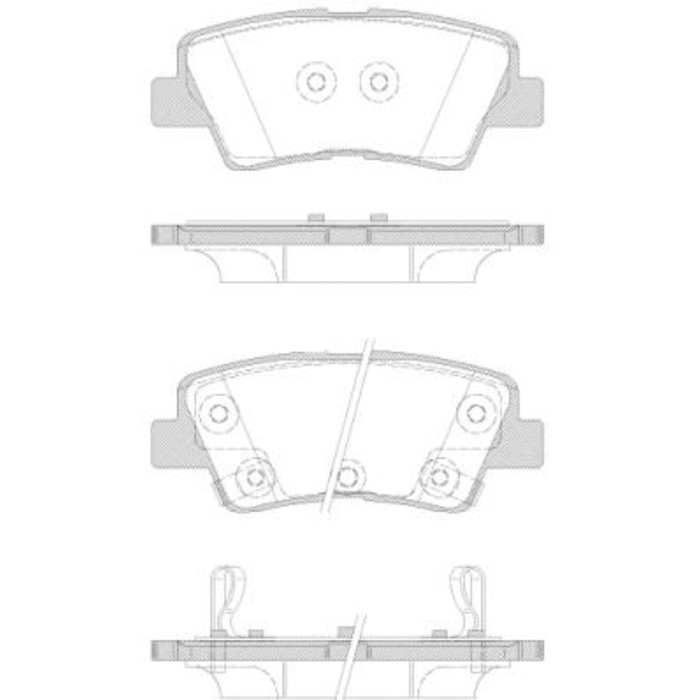 Колодки тормозные  REMSA 136242