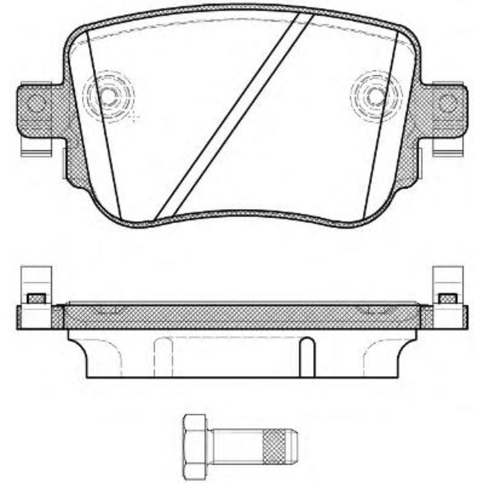 Колодки тормозные  REMSA 154908