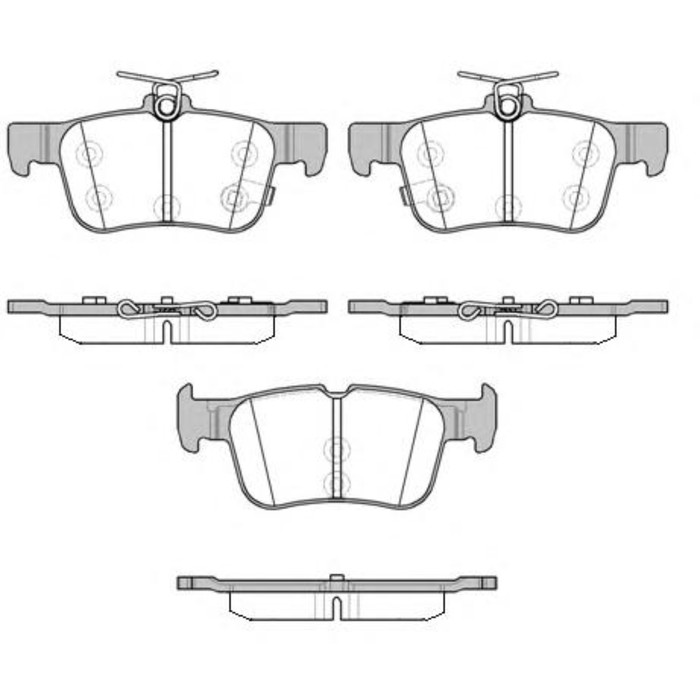 Колодки тормозные  REMSA 155112