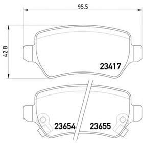 

Колодки тормозные TEXTAR 2341703