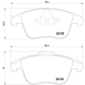 

Колодки тормозные TEXTAR 2412301