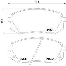 

Колодки тормозные TEXTAR 2450101