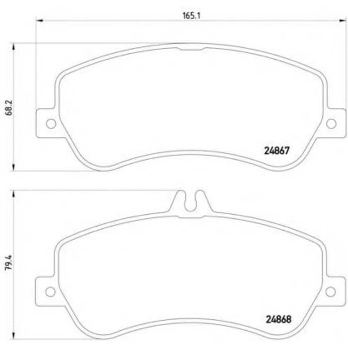 Колодки тормозные TEXTAR 2486701