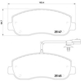 

Колодки тормозные TEXTAR 2514701