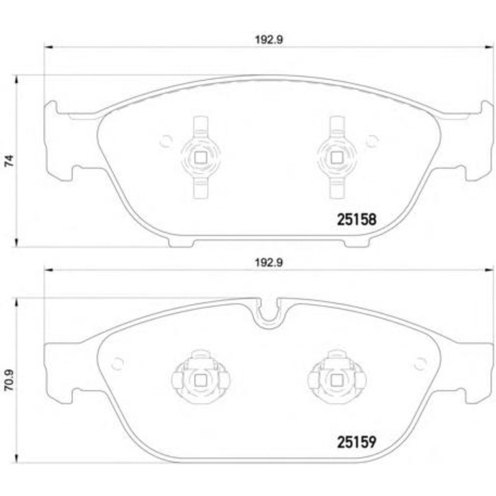 Колодки тормозные TEXTAR 2515802