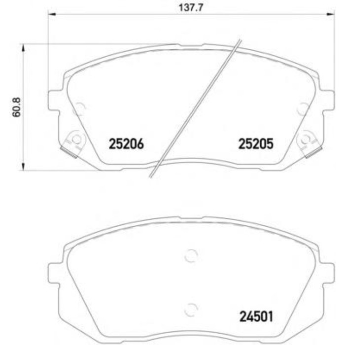 Колодки тормозные TEXTAR 2520501