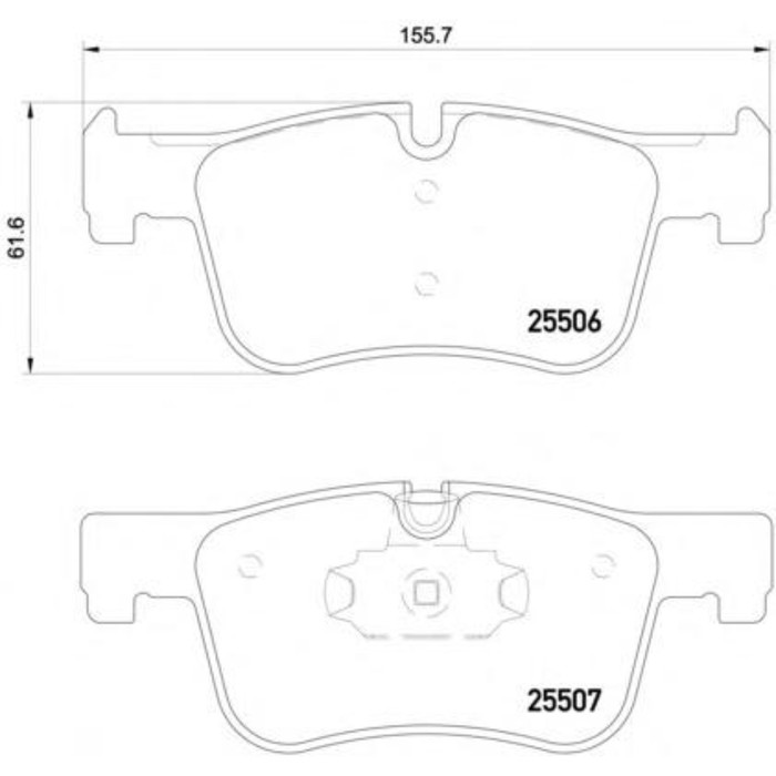 Колодки тормозные TEXTAR 2550601