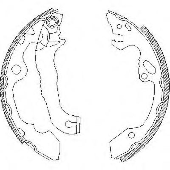 Колодки тормозные REMSA 404000