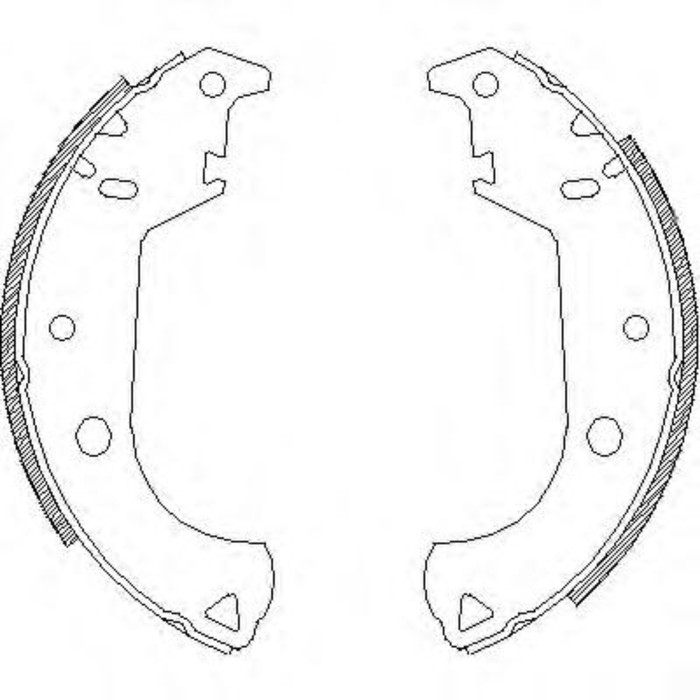 Колодки тормозные REMSA 412500