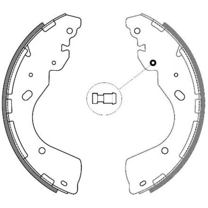 Колодки тормозные REMSA 424600