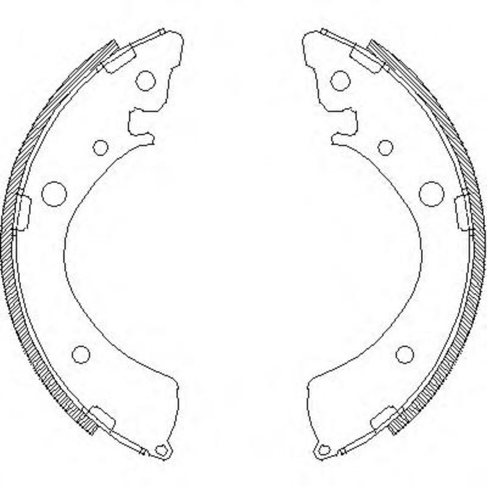 Колодки тормозные REMSA 436700