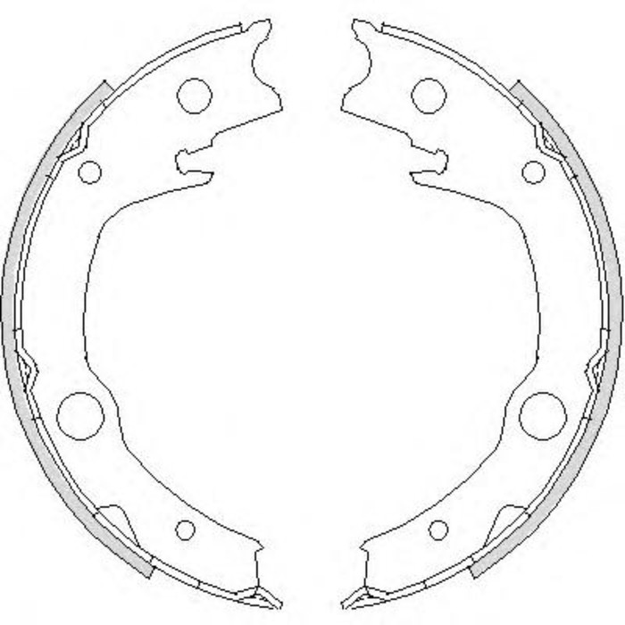 Колодки тормозные REMSA 472900