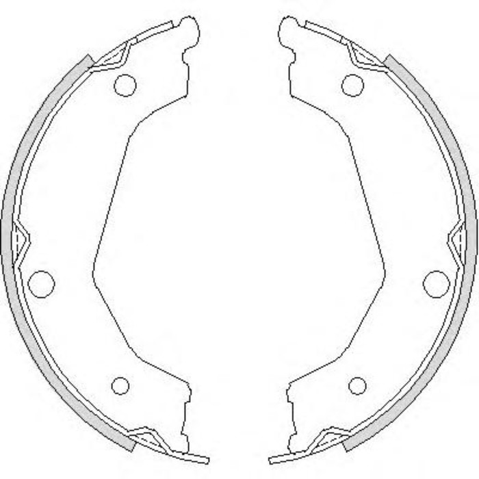 Колодки тормозные REMSA 473200