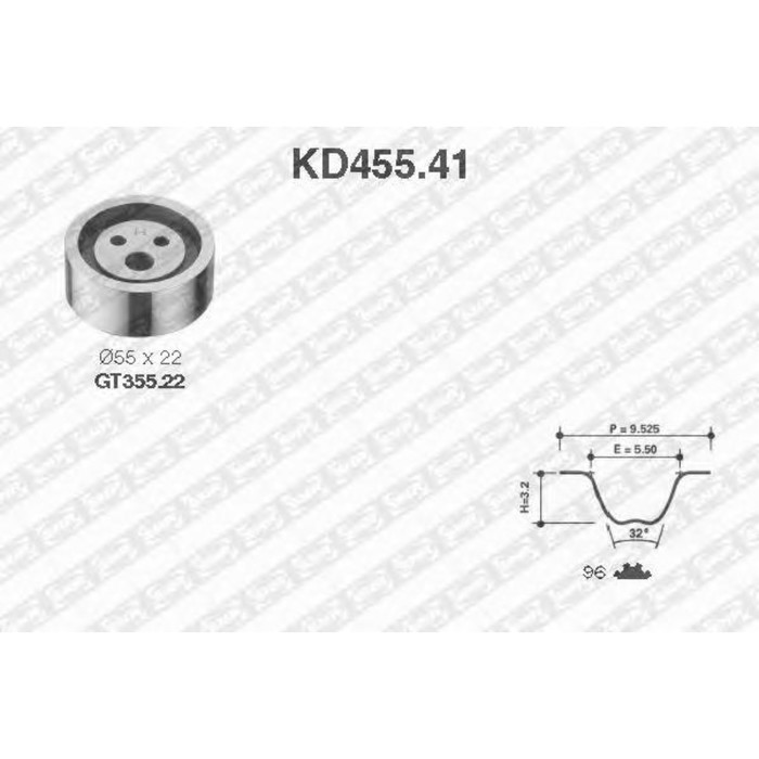 Ремкомплект ГРМ SNR KD45541