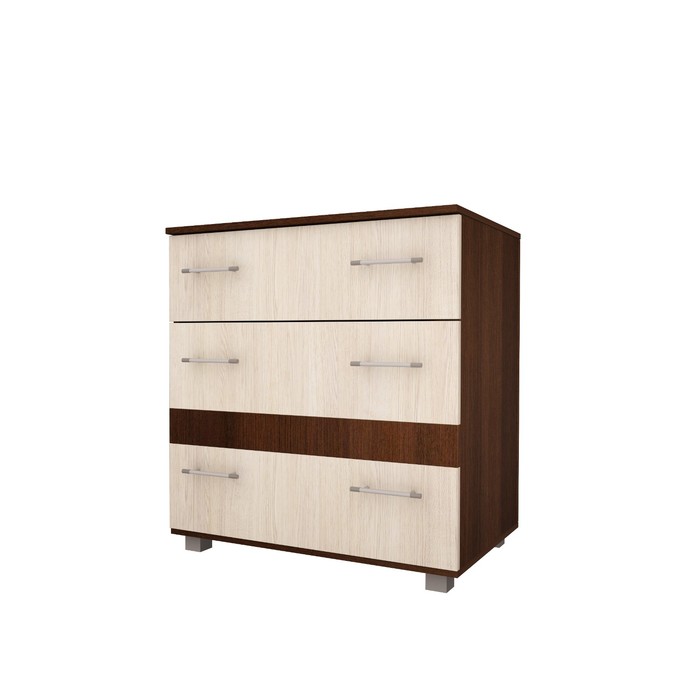 Комод "Анна", 800х500х800 мм, цвет венге/ясень шимо светлый