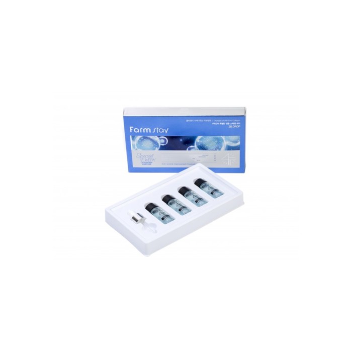 Курс ампульной сыворотки с коллагеном Farmstay 4 недели, 10шт по 4 мл