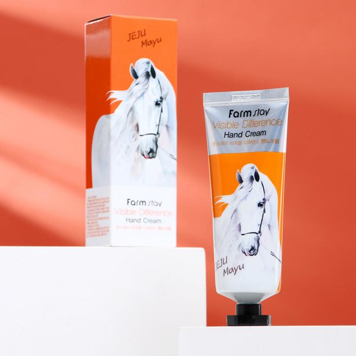 Крем для рук с лошадиным маслом FarmStay, 100 мл