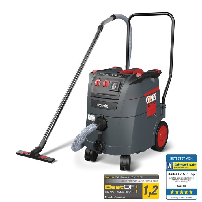 Промышленный пылесос Starmix iPulse L 1635 Top, для электроинструмента, 1600 Вт, 35 л