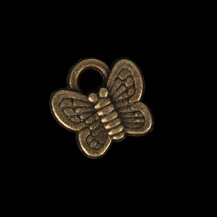 Декор для творчества металл "Бабочка" бронза 0,5х0,5 см