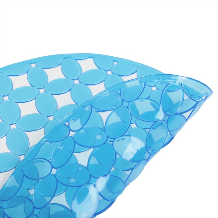 Коврик в раковину "Листья" 29х29 см, прозрачный, цвет МИКС