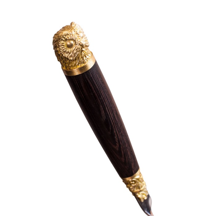 Шампуры 6 шт. «Разные звери» с рукоятью из венге и латуни