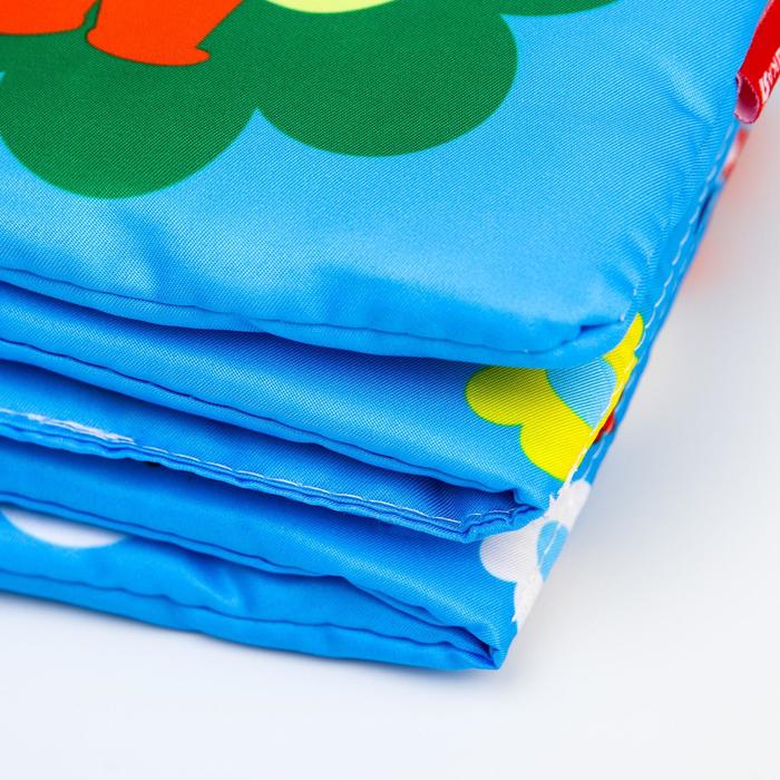 Мягкая книжка-бортик на кроватку «Лесные зверята», 12х60 см, с шуршалкой