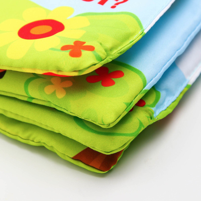 Мягкая книжка-шуршалка «Кто что ест?», 10х10 см