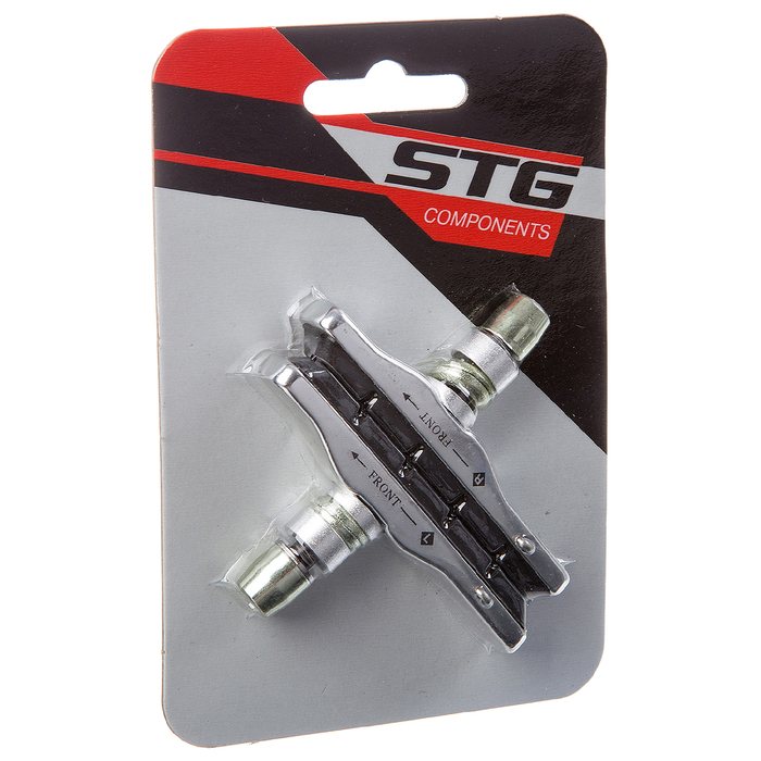 Колодки для v-brake STG 741,13А 72 mm черн. Со сменными колодками.