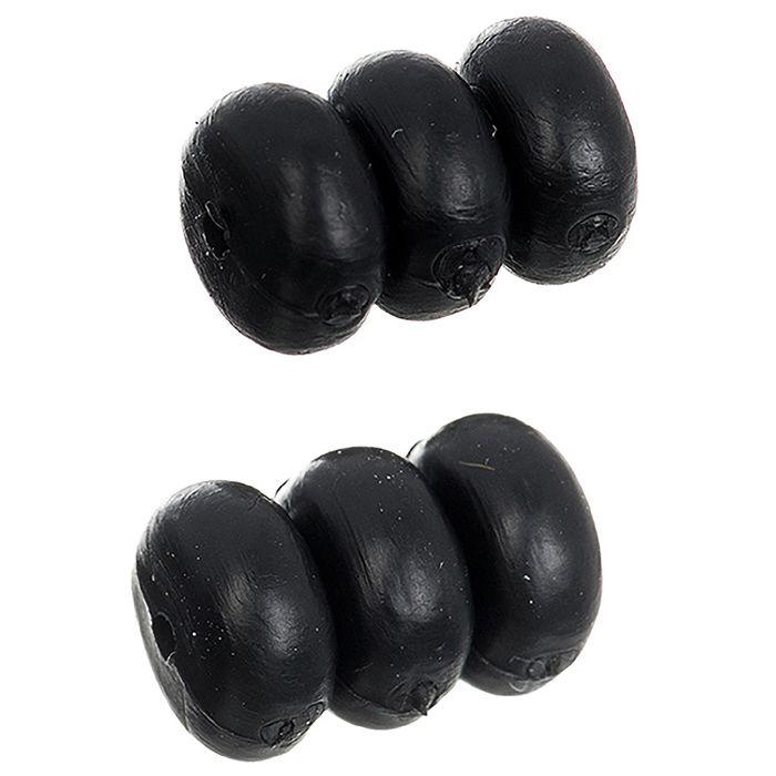 Комплект из 3 резиновых шайб STG YZ-KOR1-1.2 для защиты рамы от тросов. прозрачные 1,2 мм.