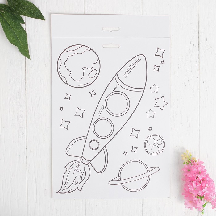 Фреска с полубусинами "Мамочке", медвежонок