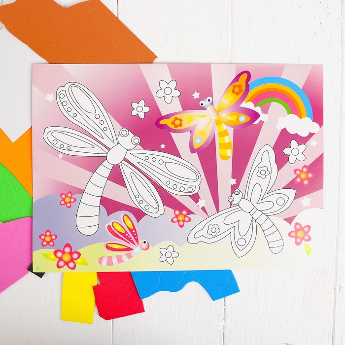 Аппликация 3D "Стрекозы" из ЕVA