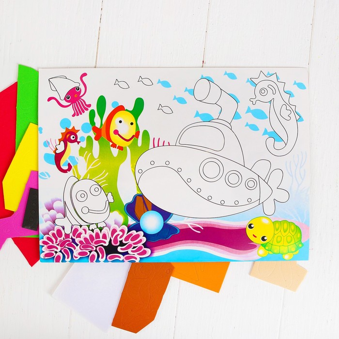 Аппликация 3D "Подводный мир" из ЕVA
