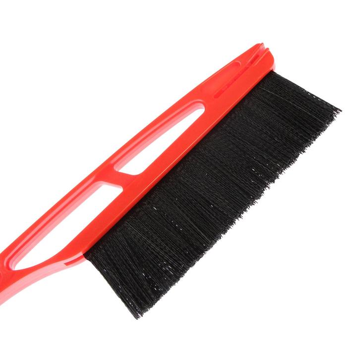 Щетка-сметка TORSO, 52 см, мягкая ручка со скребком, МИКС