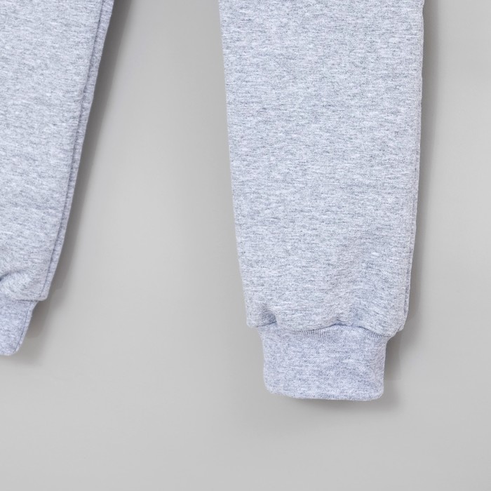 Спортивный костюм для мальчика MINAKU "Космос", рост 122-128 см, цвет серый/голубой