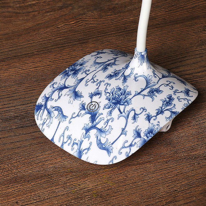 Лампа настольная сенсорная "Узорная" АКБ USB 16LED 5вт 12,5х10,5х42,5