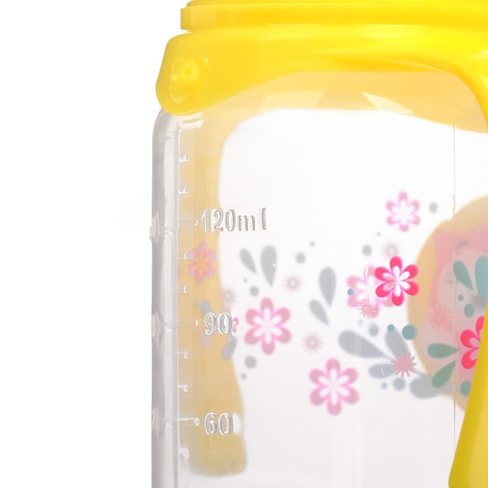 Бутылочка для кормления «Совушка Лили» детская классическая, с ручками, 150 мл, от 0 мес., цвет фуксия