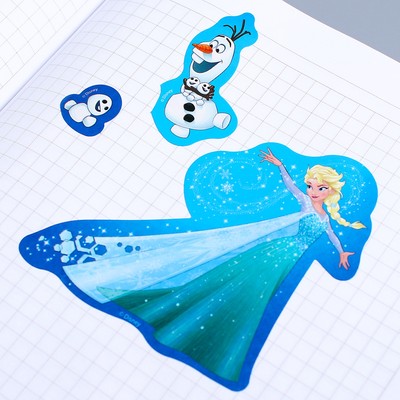 Наклейки бумажные "Верь в чудо!", Холодное сердце, 11х16 см