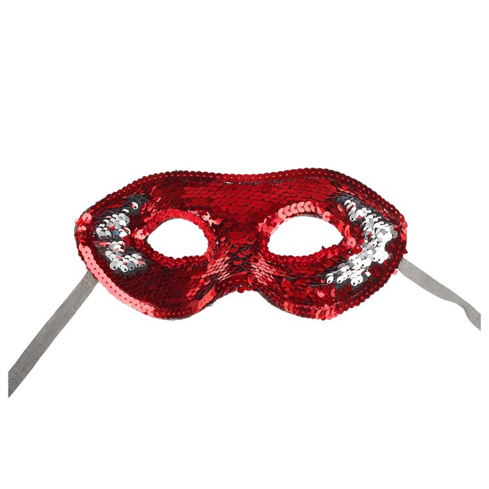 Карнавальная маска "Загадка", цвет красный