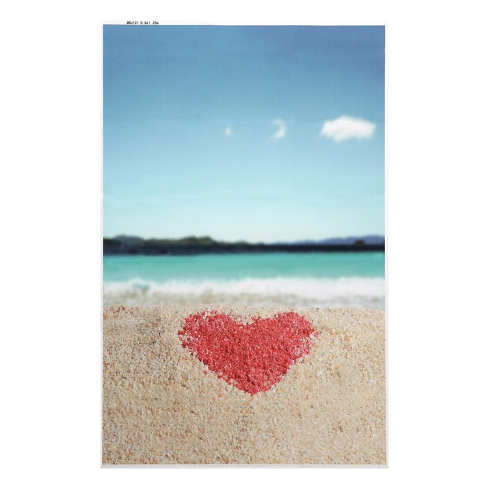Фотофон винил "Песчаное сердце" 125х80 см
